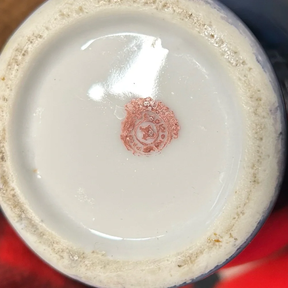 vintage Japanese lusterware vase, 7.5” X 4”
